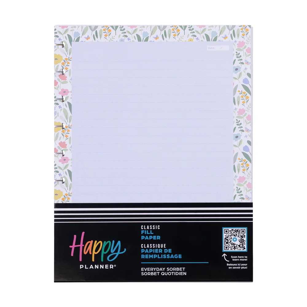 Everyday Sorbet Floral - Grid + Dotted Lined + Dot Grid Classic Filler Paper - 40 Sheets - Image 5
