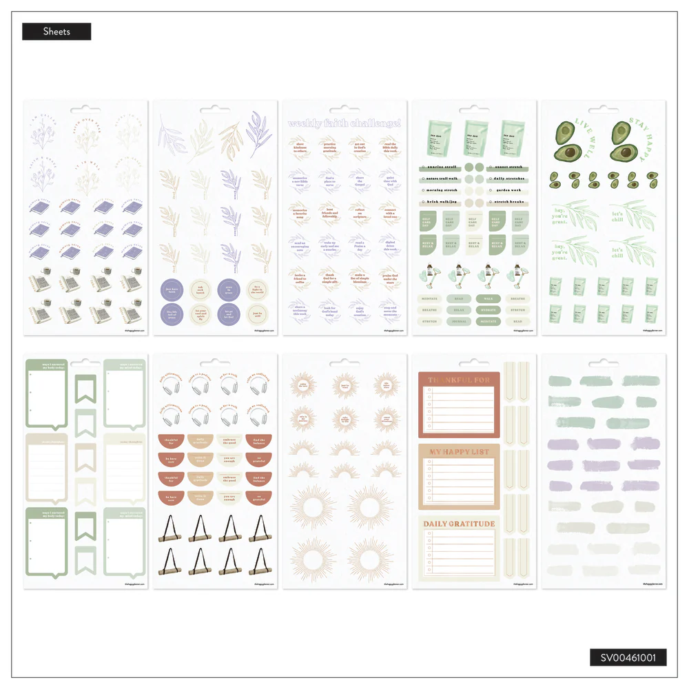 Faith, Gratitude & Wellness - 10 Sticker Sheets - Image 4