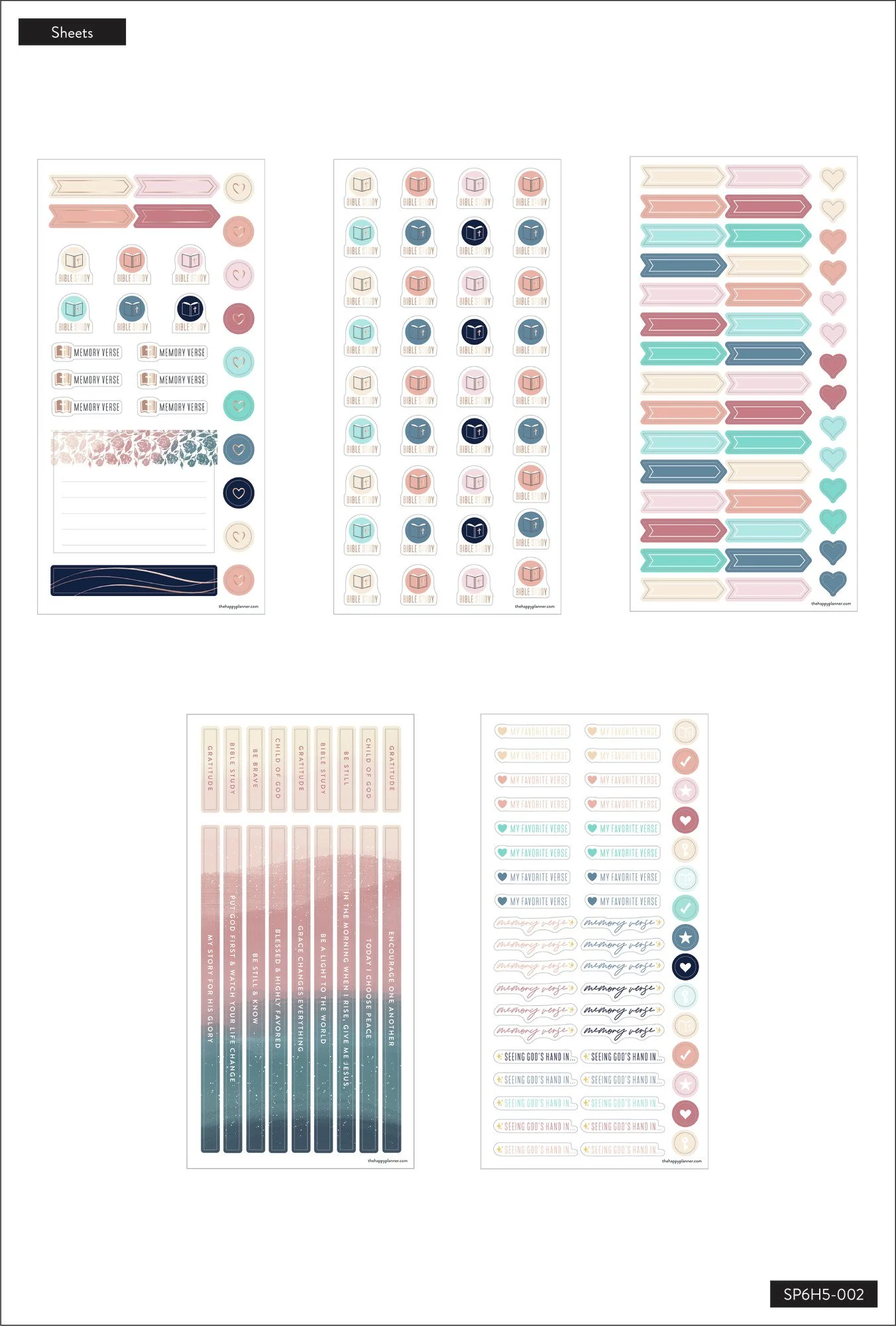 Faith Journaling - 5 Sticker Sheets - Image 3