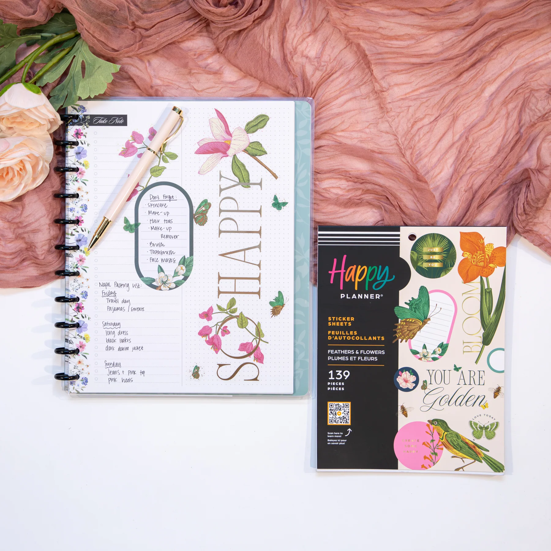 Feathers & Flowers - Large Value Pack Stickers - Image 2