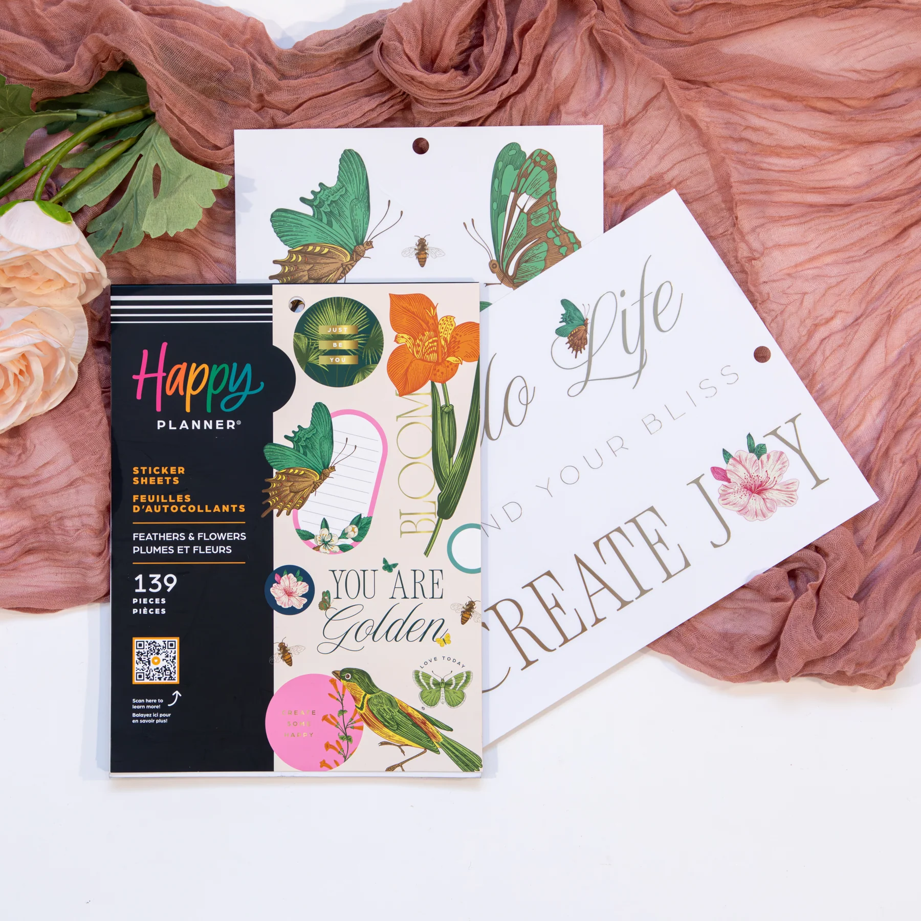 Feathers & Flowers - Large Value Pack Stickers - Image 3