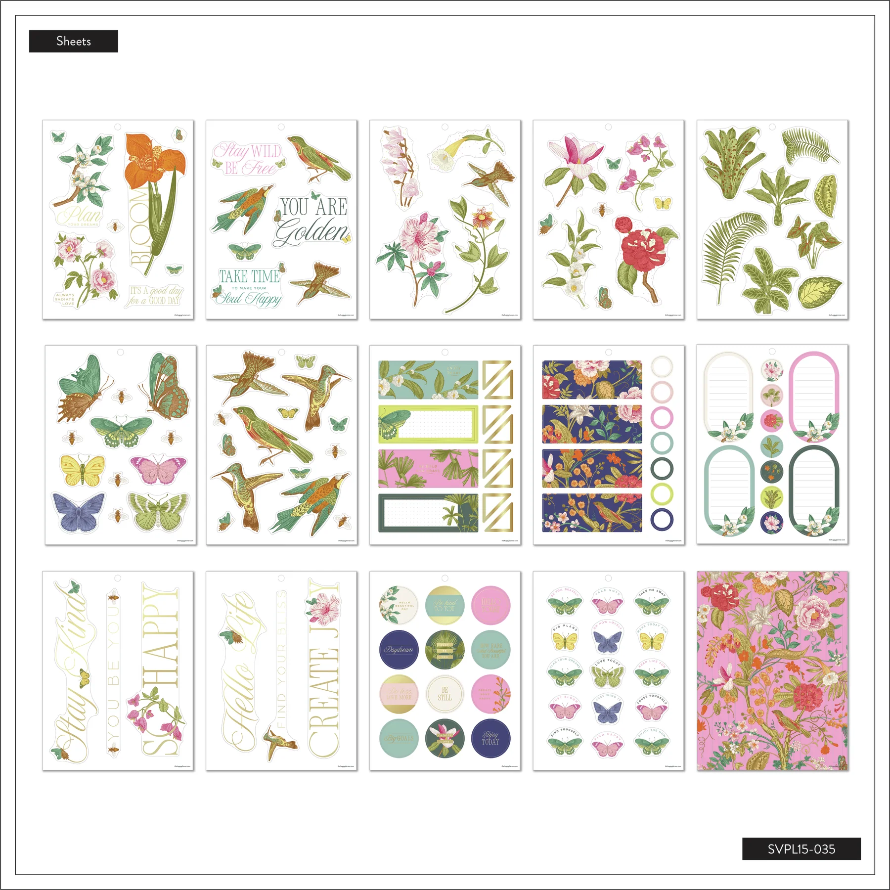 Feathers & Flowers - Large Value Pack Stickers - Image 7
