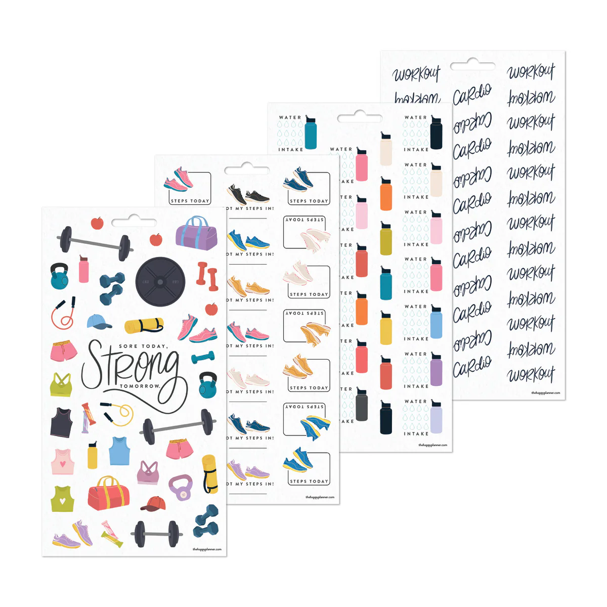 Fitness Icons - 10 Sticker Sheets - Image 9