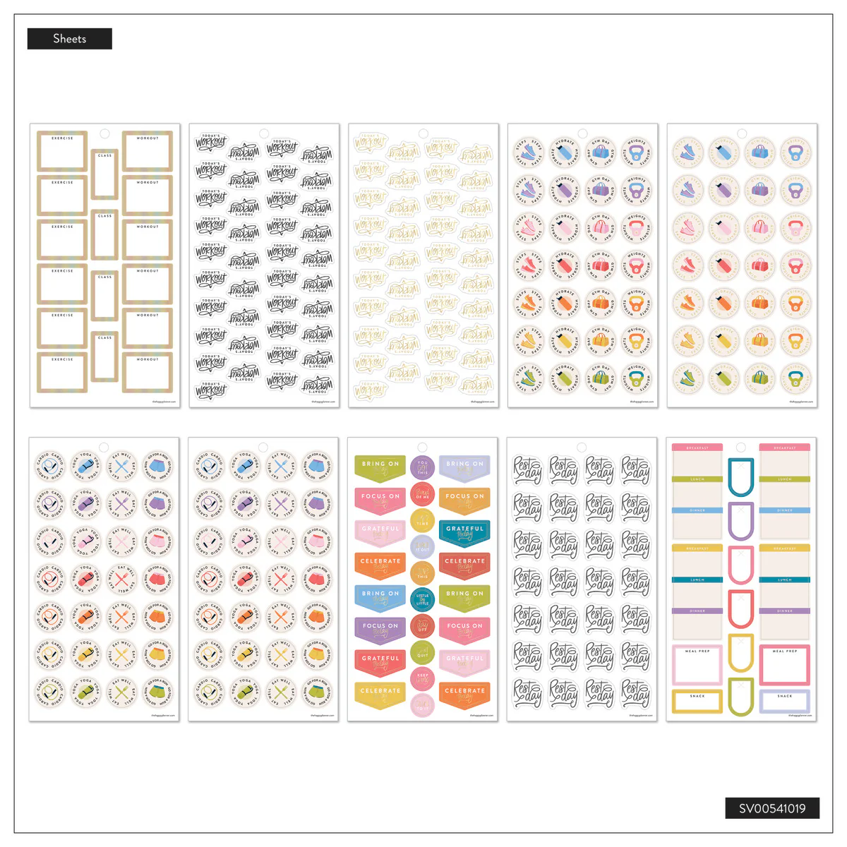 Fitness Icons - Value Pack Stickers - Image 10