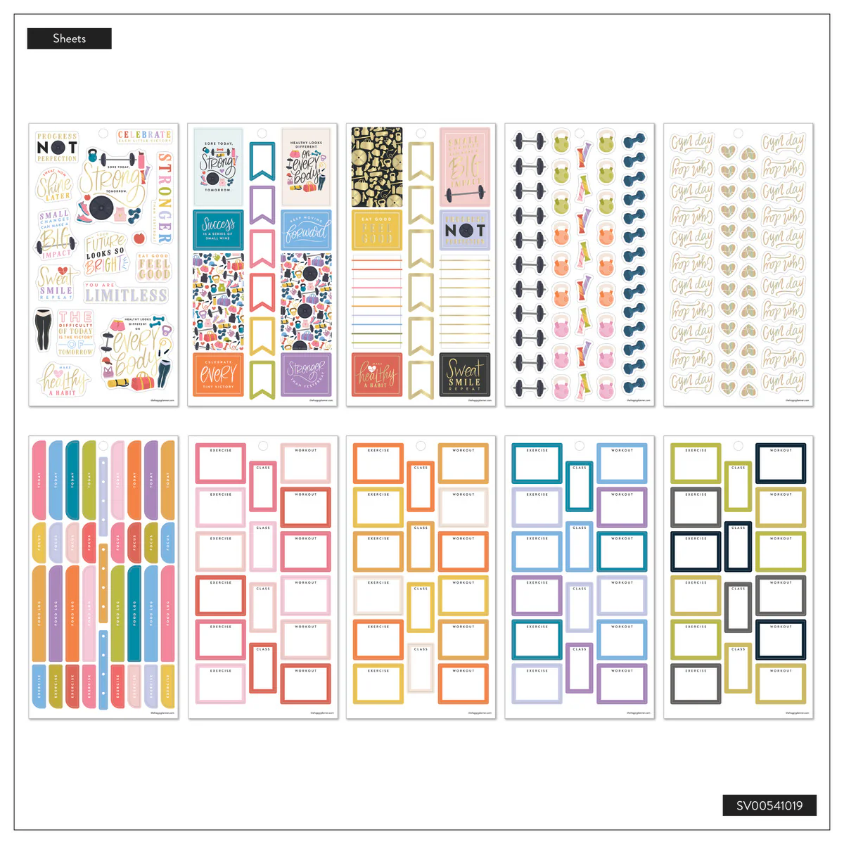 Fitness Icons - Value Pack Stickers - Image 9