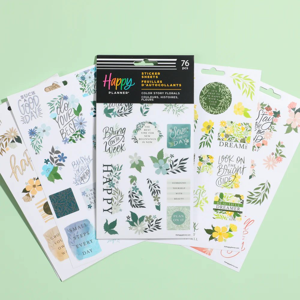 Floral Color Story - 5 Sticker Sheets - Image 4