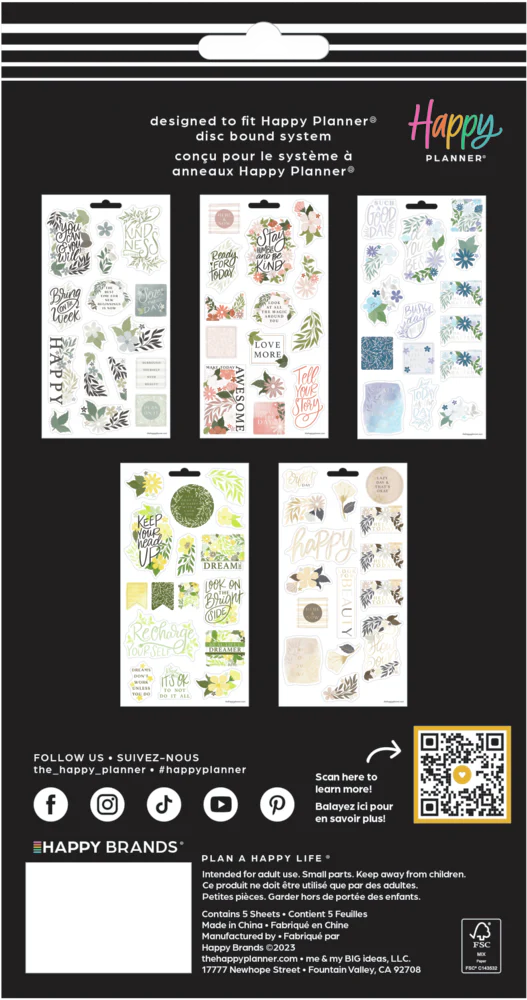Floral Color Story - 5 Sticker Sheets - Image 6
