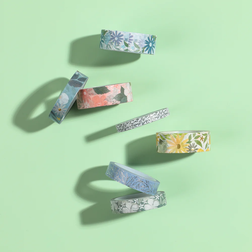 Floral Color Story - Washi Tape - 7 Pack - Image 3
