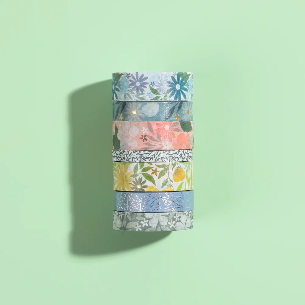 Floral Color Story - Washi Tape - 7 Pack - Image 4
