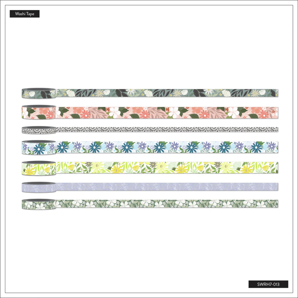 Floral Color Story - Washi Tape - 7 Pack - Image 7