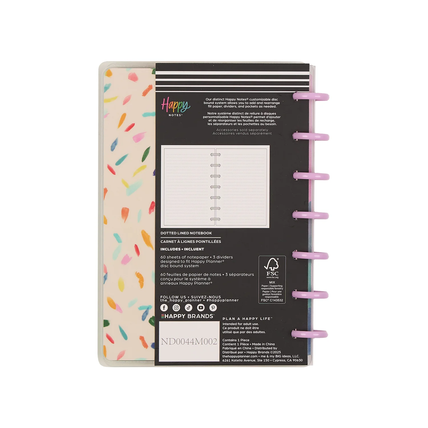 Floral Energy - Dotted Lined Mini Notebook - 60 Sheets - Image 14