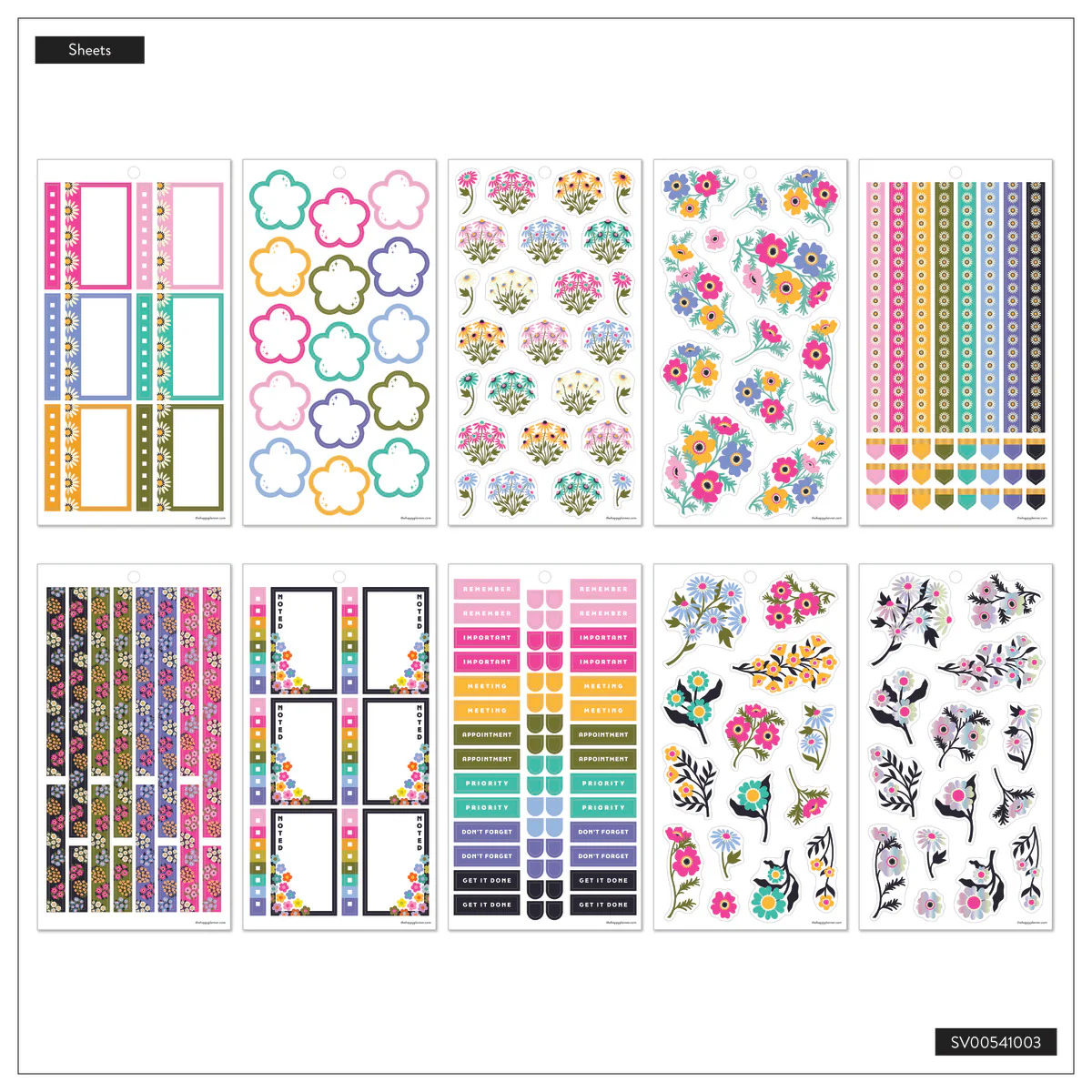 Florescent Florals - Value Pack Stickers - Image 10