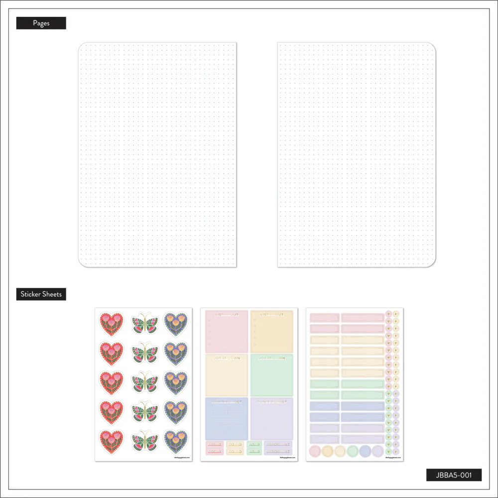 Folk & Flora - Bullet Dot Grid Happy Journal - 80 Sheets - 160 GSM Paper - Image 6