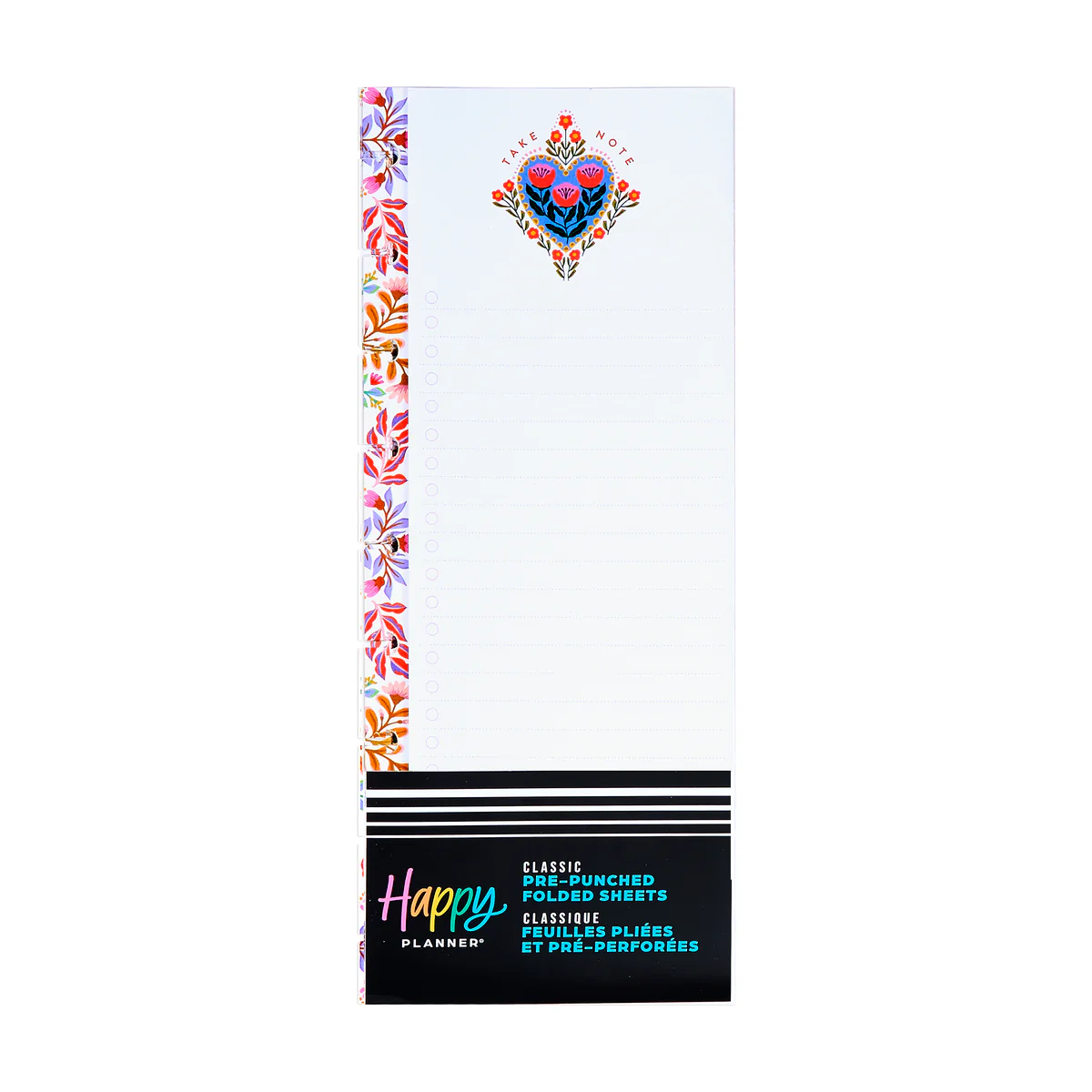 Folk & Flora - Dotted Lined + Dashboard Classic Folded Filler Paper - 40 Sheets - Image 3