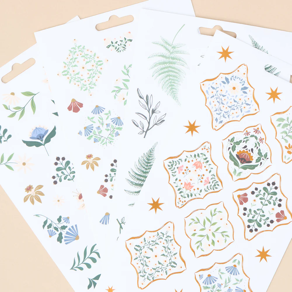 Forest Flowers - 10 Sticker Sheets - Image 3