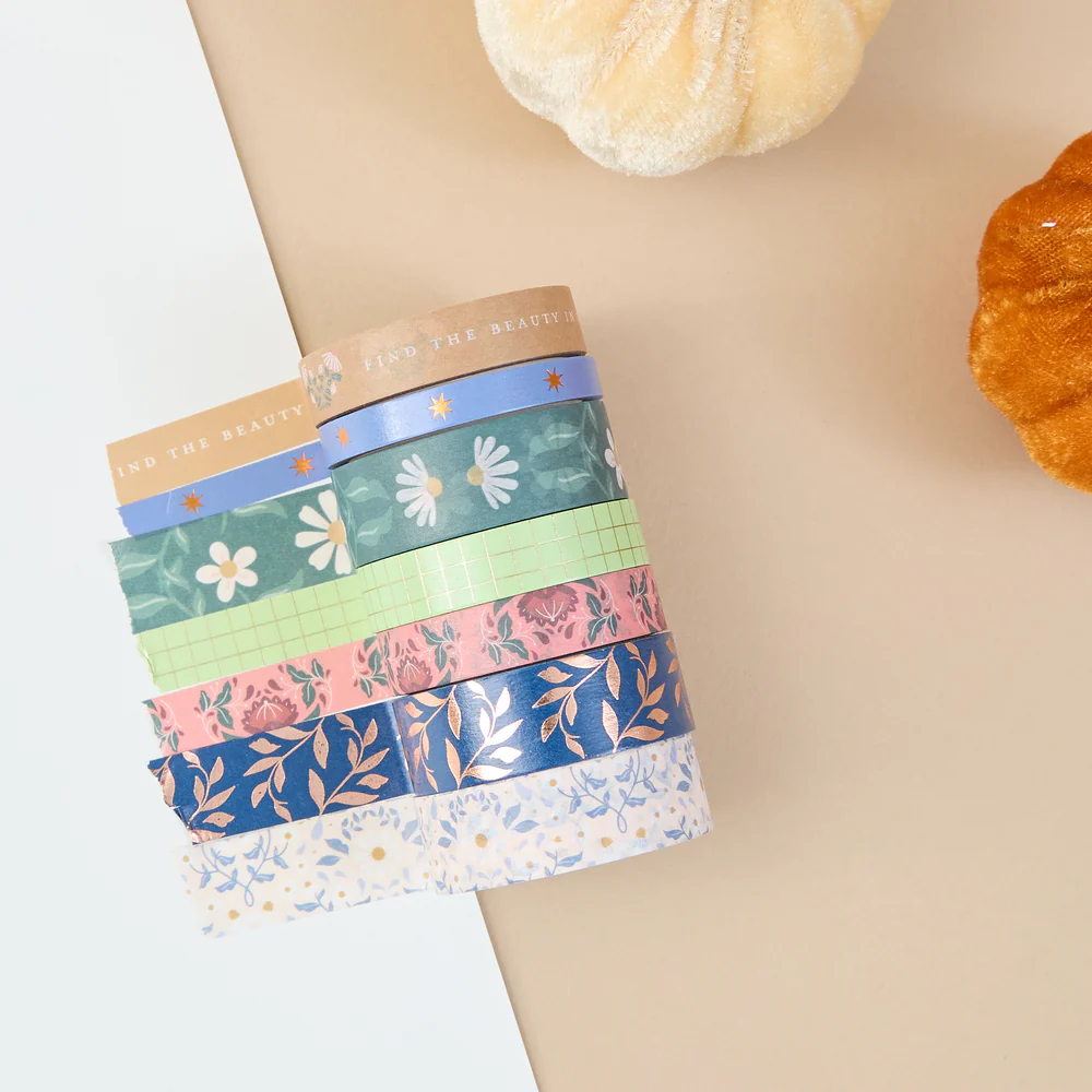 Forest Flowers - Washi Tape - 7 Pack - Image 2