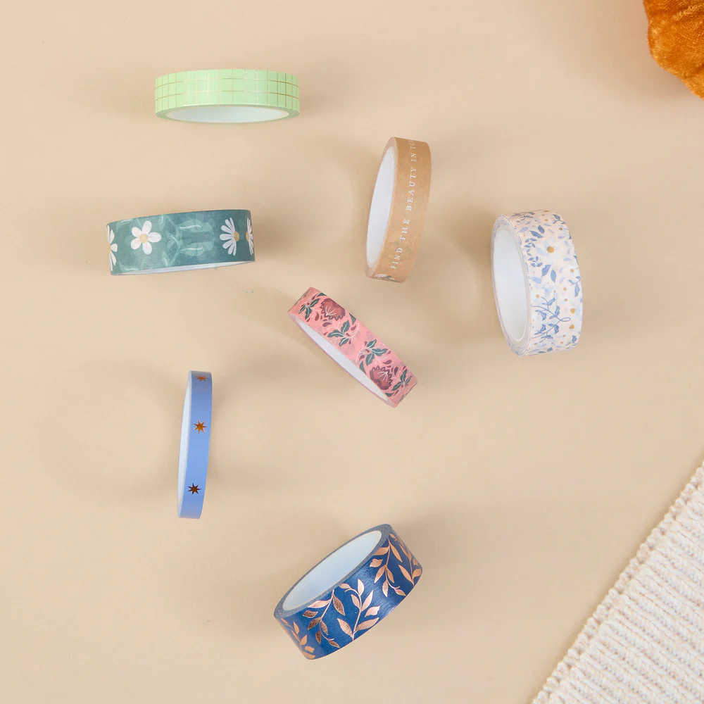 Forest Flowers - Washi Tape - 7 Pack - Image 3