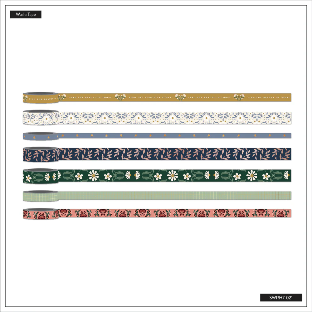 Forest Flowers - Washi Tape - 7 Pack - Image 4