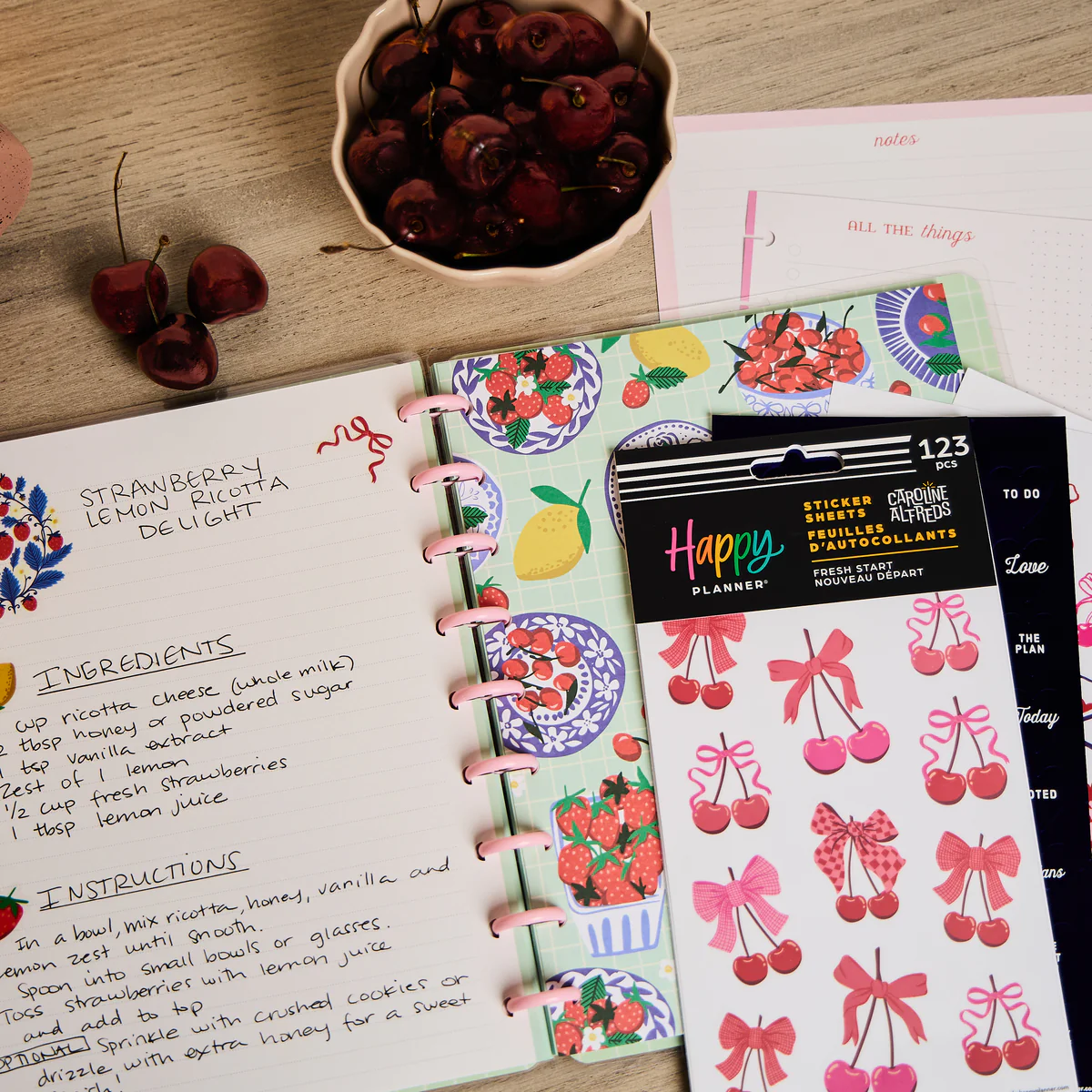 Fresh Start - Classic Notebook + Filler Paper + Sticker Bundle - Image 3