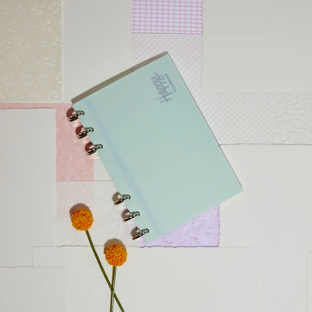 Frosted Mint - Disc Bound Foldable Standing Desk Agenda - Weekly Overview - 52 Sheets - Image 4