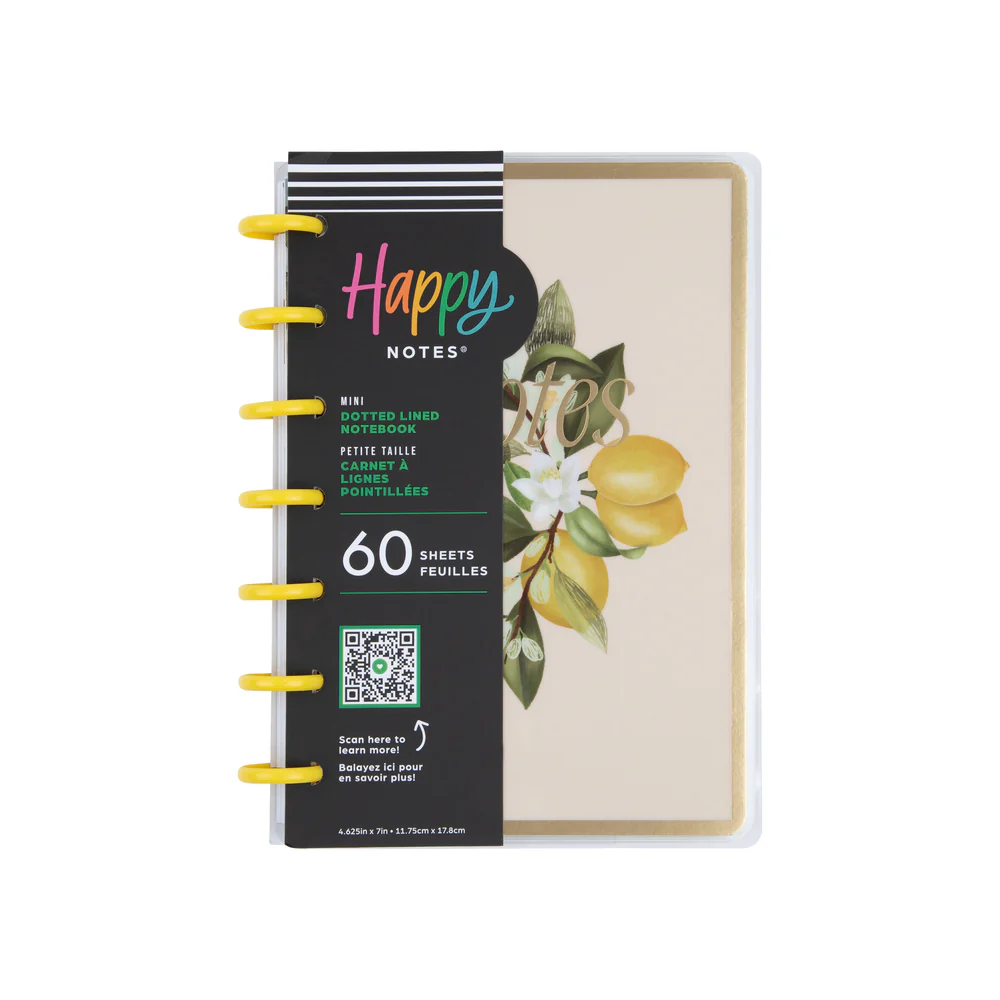 Fruit & Flora - Dotted Lined Mini Notebook - 60 Sheets - Image 7