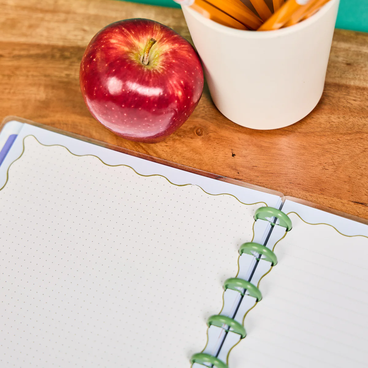 Fruit Stand Teacher - Dotted Lined + Dot Grid Classic Notebook - 60 Sheets - Image 5