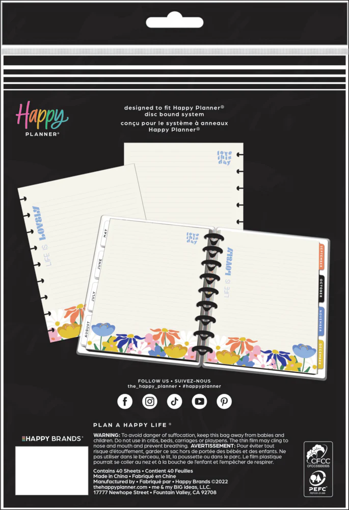 Fun Fleurs - Dotted Lined Classic Filler Paper - 40 Sheets - Image 5