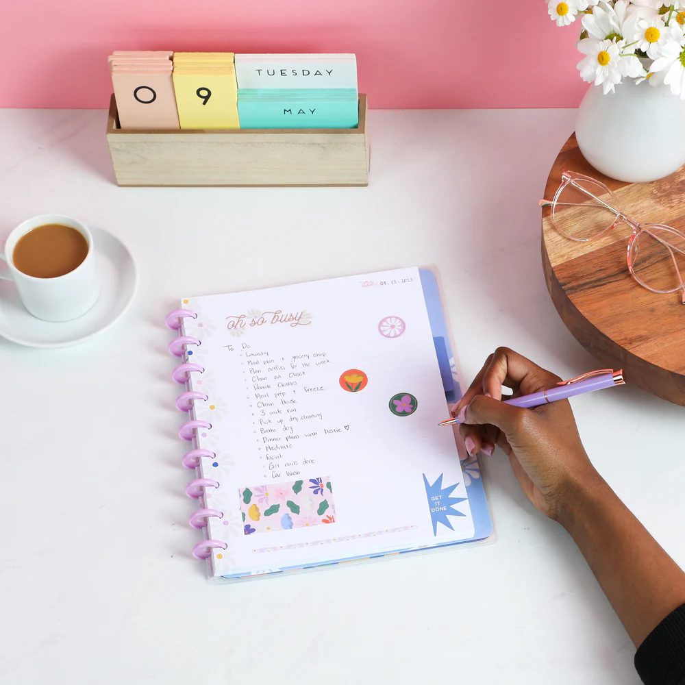 Fun Fleurs - Dotted Lined Classic Notebook - 60 Sheets - Image 3