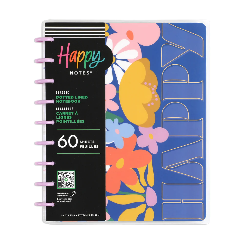 Fun Fleurs - Dotted Lined Classic Notebook - 60 Sheets - Image 8