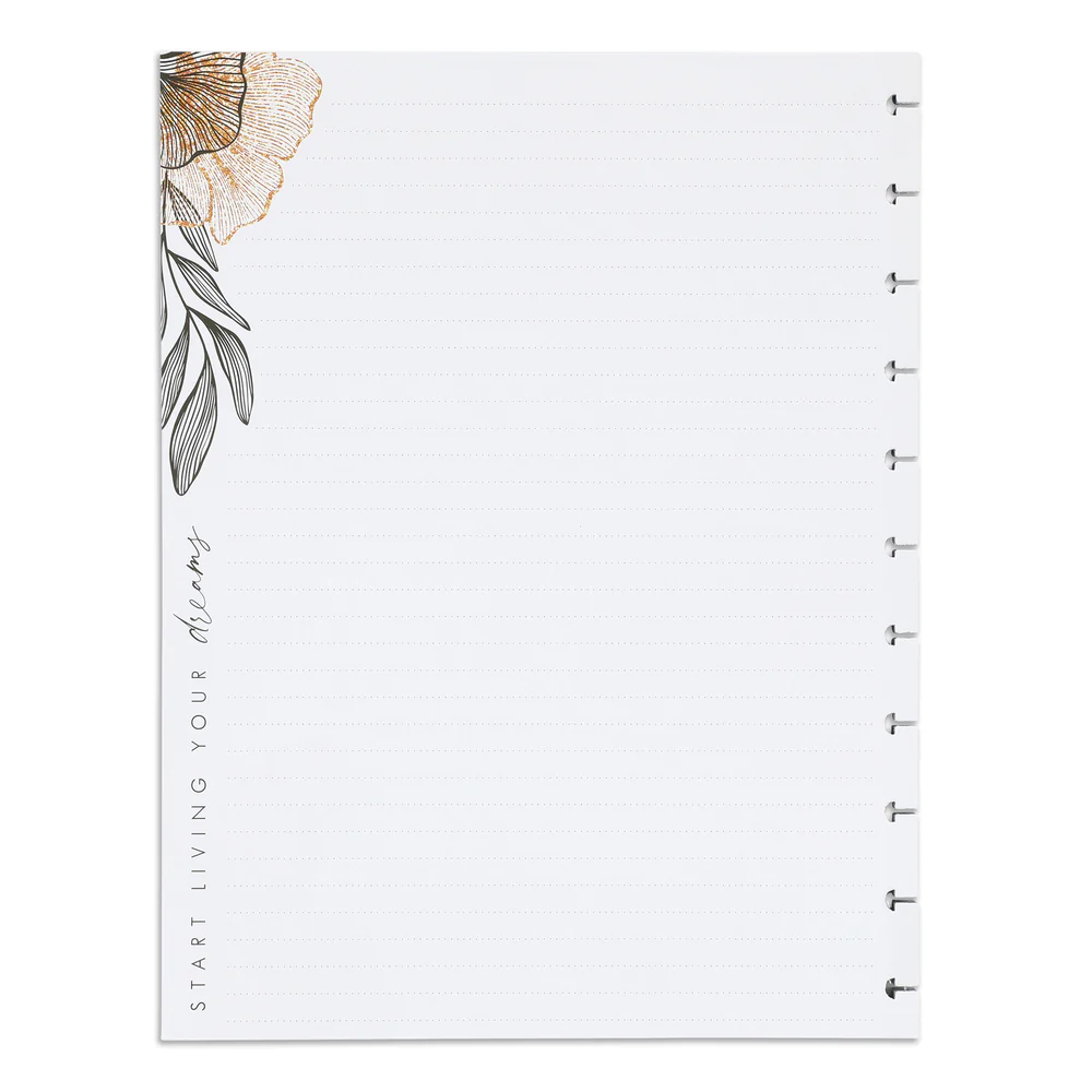 Gold & Black Big Filler Paper - Dot Lined Paper - 40 Sheets - Image 3
