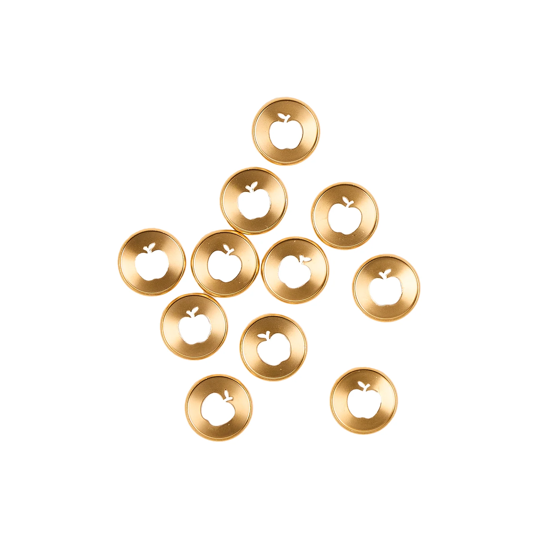 Gold Apple Cut Out - Medium Metal Disc Set - Image 5