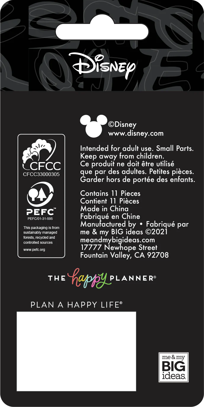 Gold Glitter Disney Mickey Mouse Cutout - Medium Plastic Disc Set - Image 4