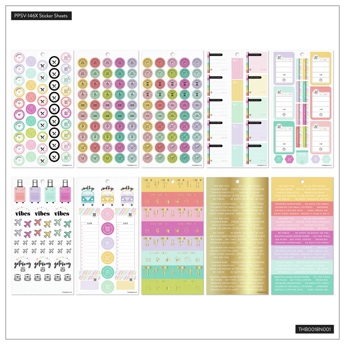 Golden Cheers 10 Year Anniversary Bundle - 5 Sticker Books + Limited-Edition Tote - Image 23