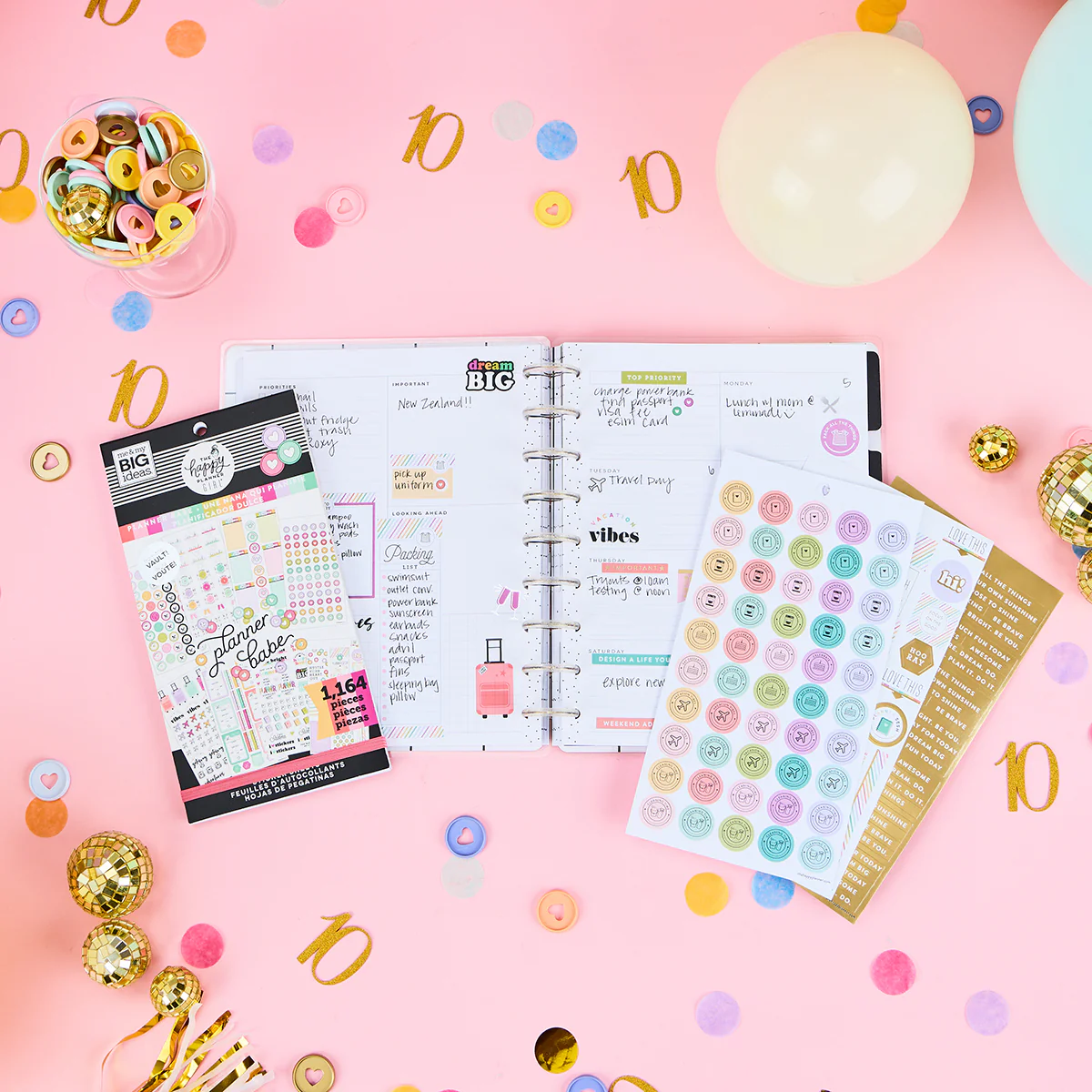 Golden Cheers 10 Year Anniversary Bundle - 5 Sticker Books + Limited-Edition Tote - Image 7