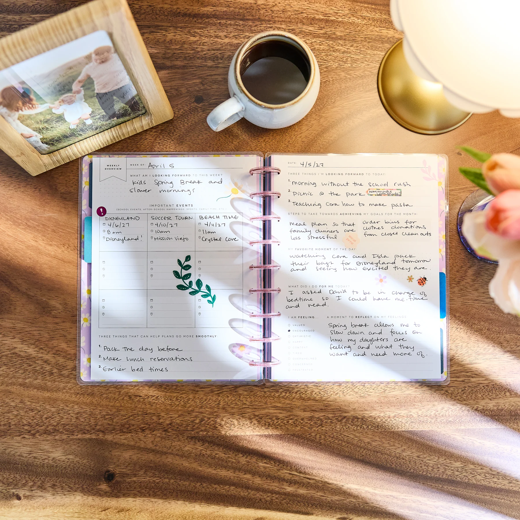 Golden Garden Mom - Classic Guided Parenting Journal - 80 Sheets - Image 6