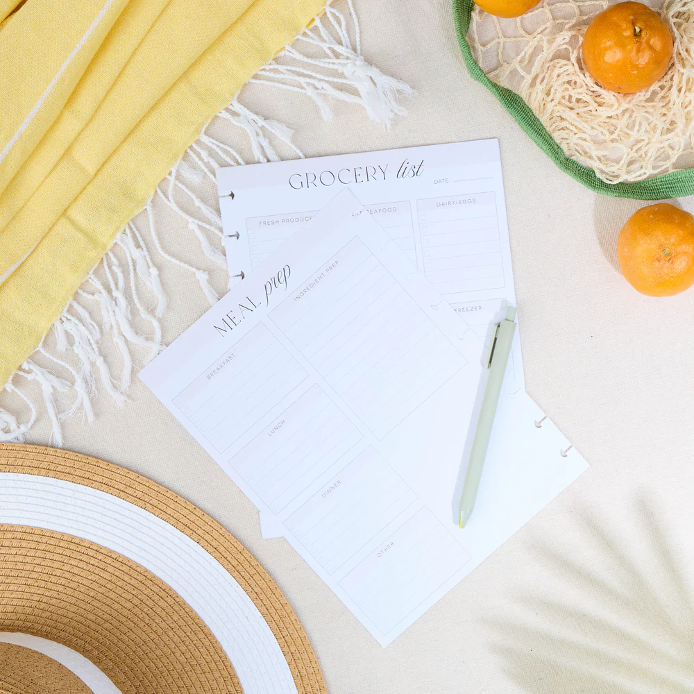 Grocery + Meal Prep List - Classic Filler Paper - 40 Sheets - Image 3