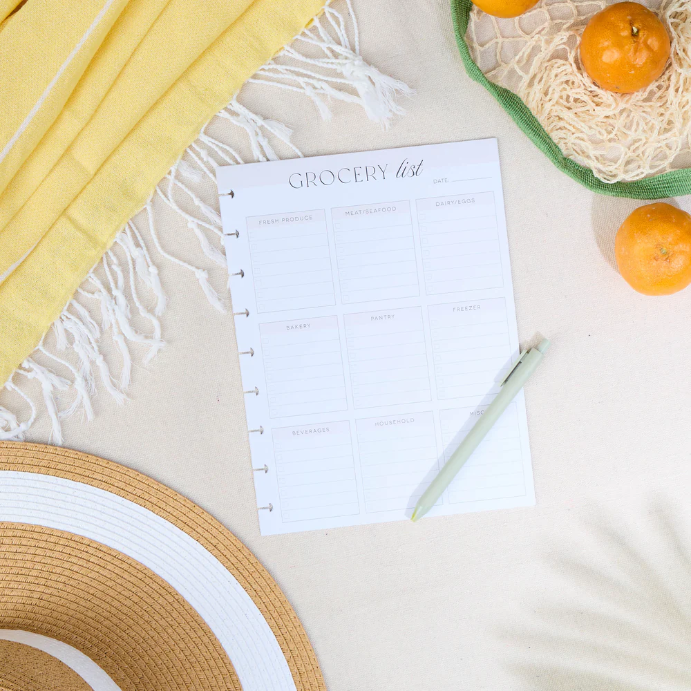 Grocery + Meal Prep List - Classic Filler Paper - 40 Sheets - Image 4