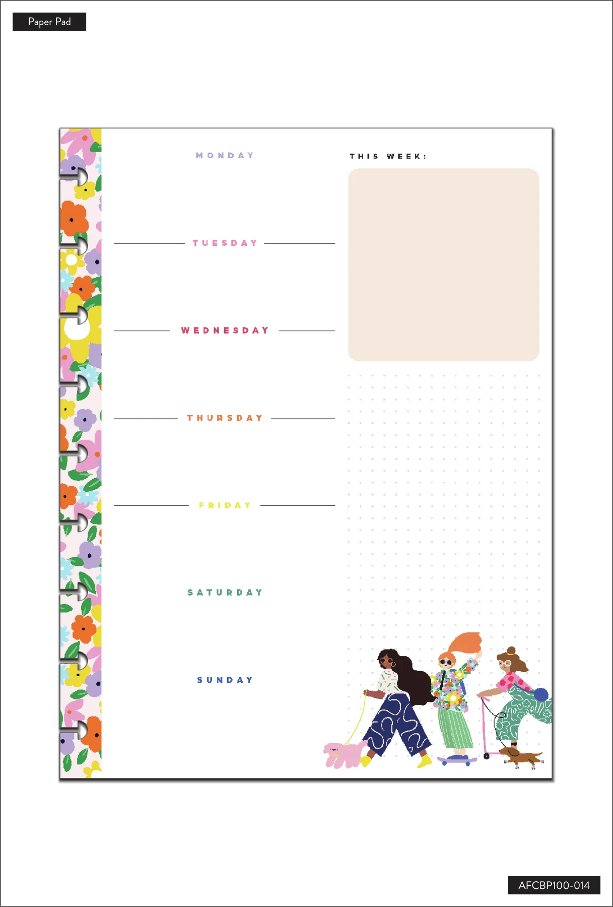 Groovin' & Movin' Block Notepad - Classic - 100 Sheets - Image 4