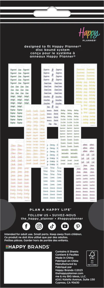 Hand Lettered Basics Stickers - 8 Sheets - Image 6