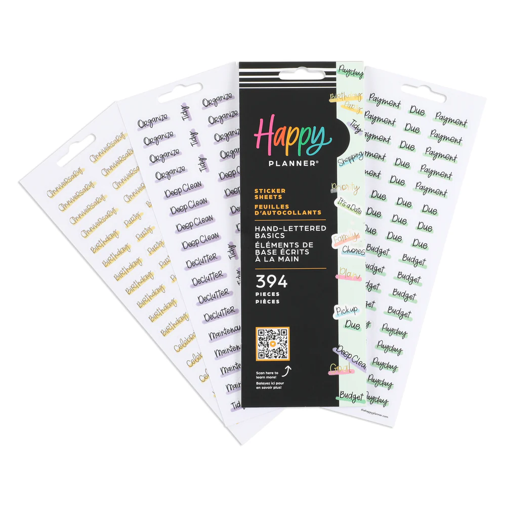 Hand Lettered Basics Stickers - 8 Sheets - Image 7