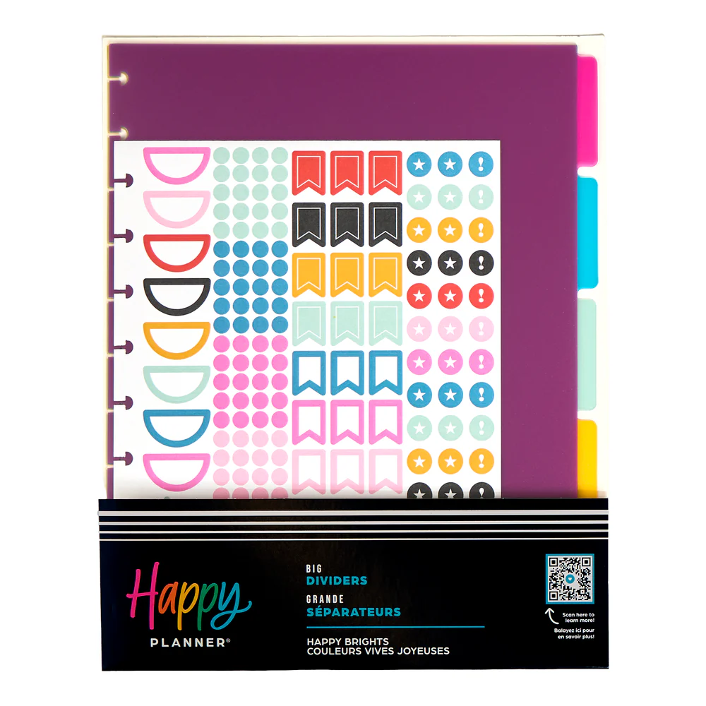 Happy Brights - Big Plastic Dividers - 5 Pack - Image 5
