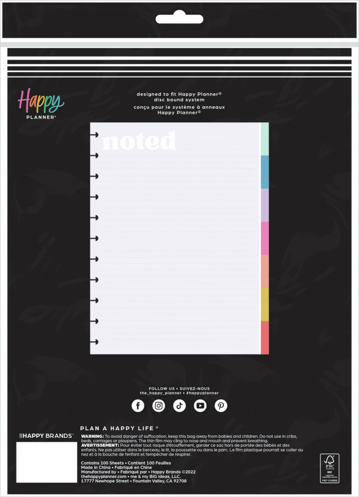 Happy Brights - Block Notepad - Big  - 100 Sheets - Image 6