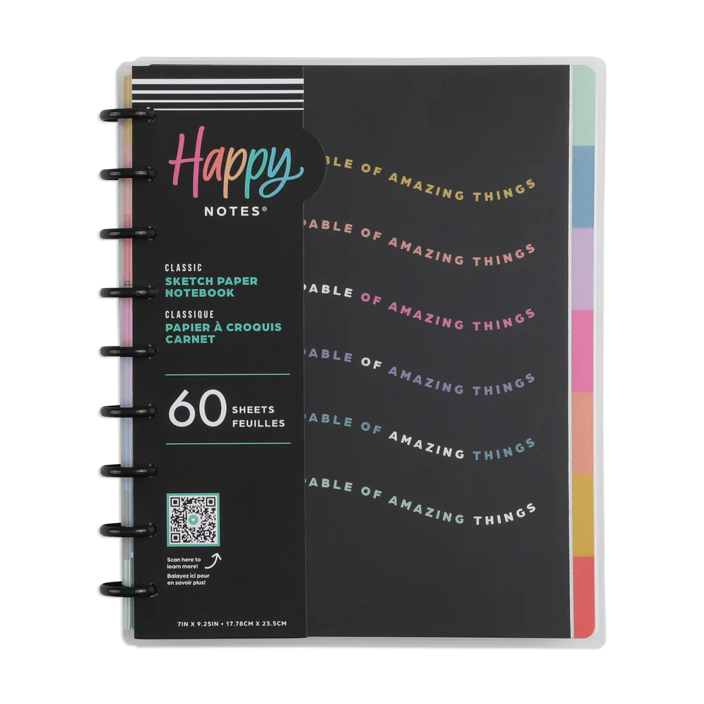 Happy Brights - Blank Paper Classic Notebook - 60 Sheets - Image 8