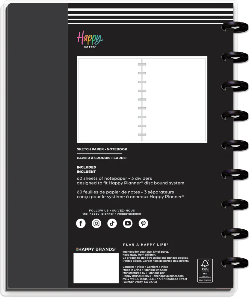 Happy Brights - Blank Paper Classic Notebook - 60 Sheets - Image 9