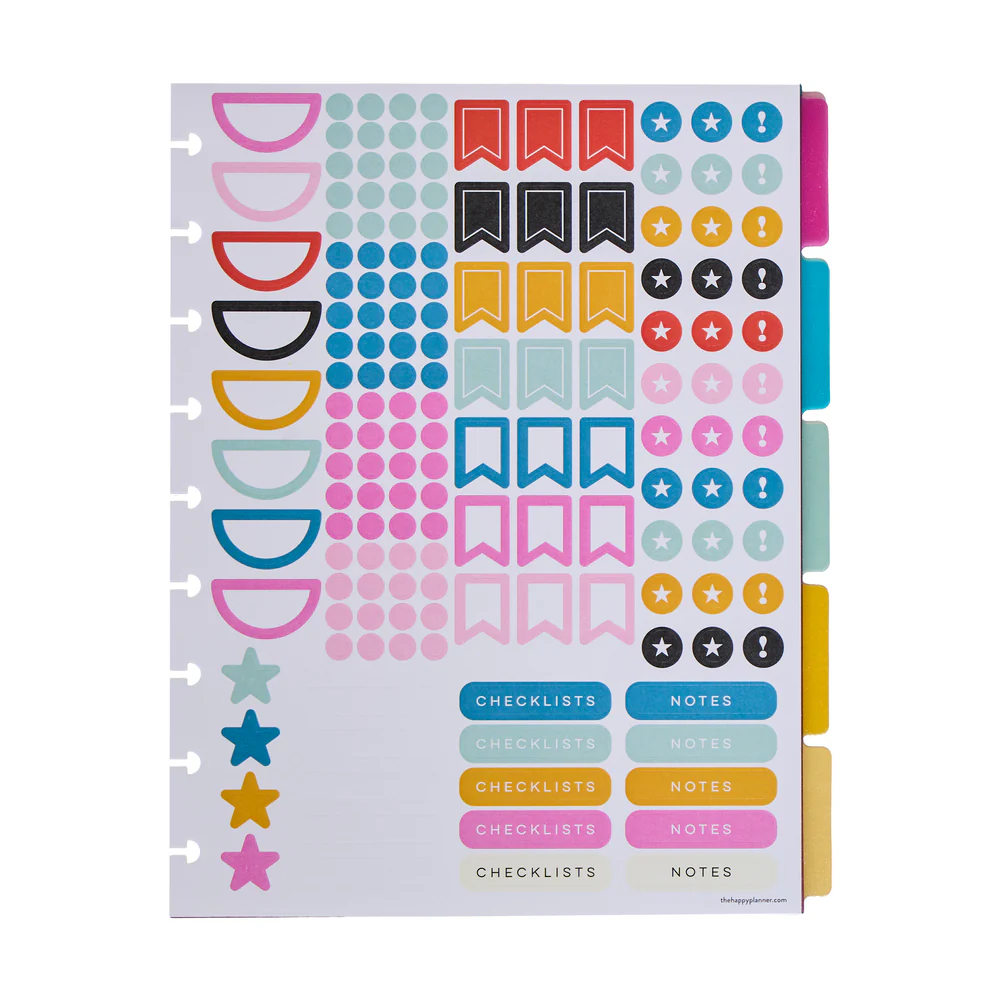 Happy Brights - Classic Plastic Dividers - 5 Pack
