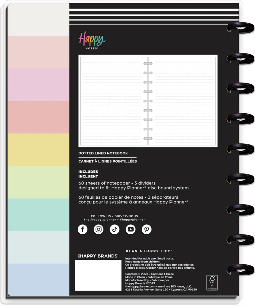 Happy Brights - Dotted Lined Classic Notebook - 60 Sheets - Image 8