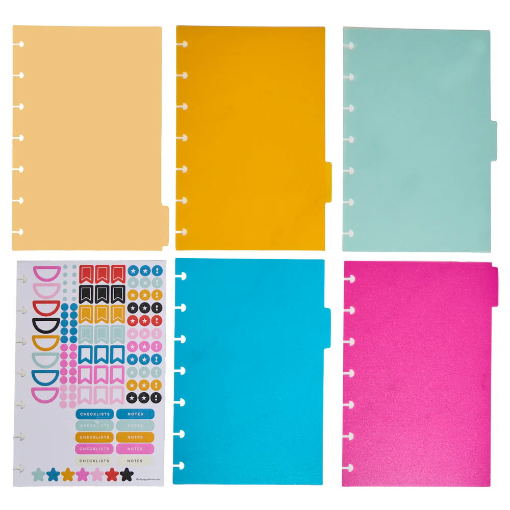 Happy Brights - Mini Plastic Dividers - 5 Pack - Image 4