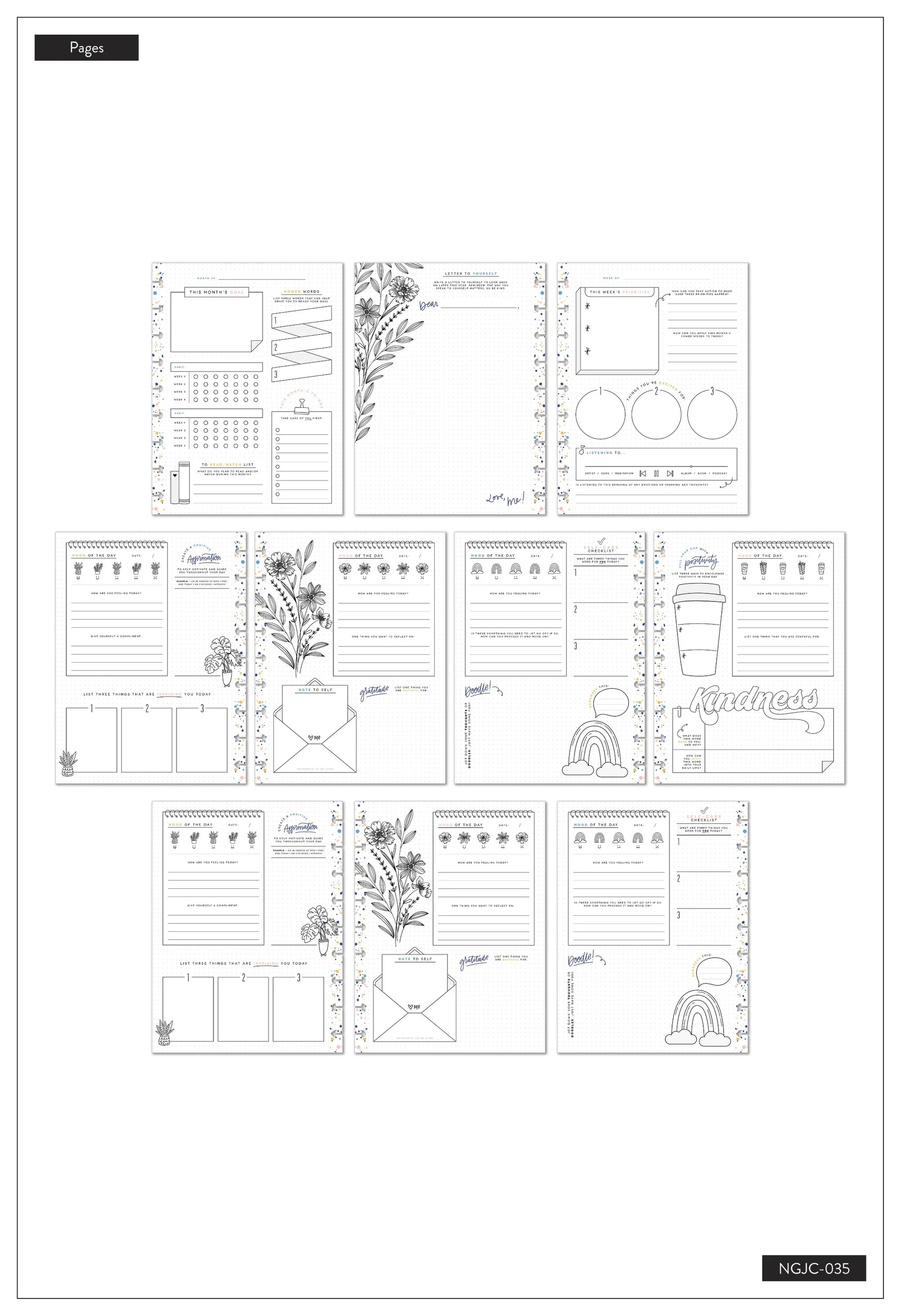 Hello Happy - Classic Guided Mood Journal - Image 13