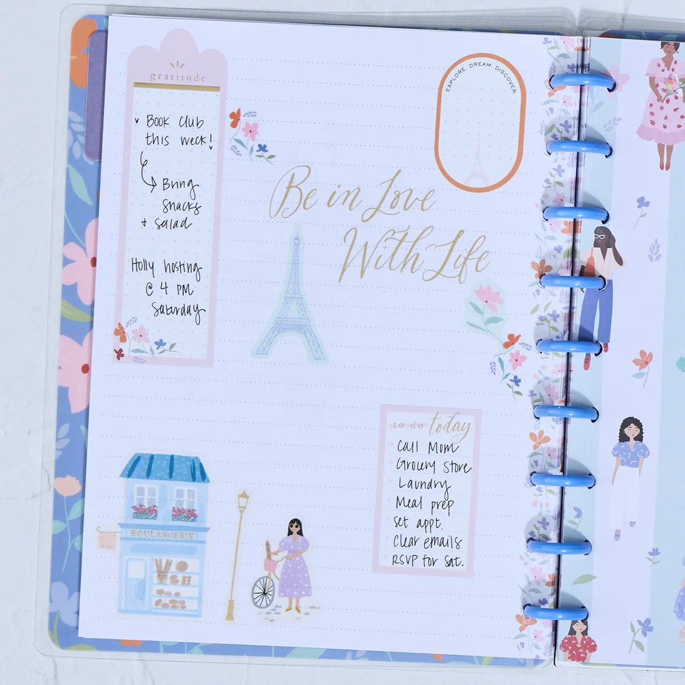 Happy in Paris - Dotted Lined Classic Notebook - 60 Sheets - Image 3