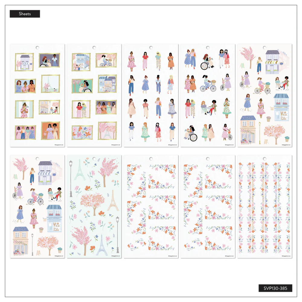 Happy In Paris - Value Pack Stickers - Image 8